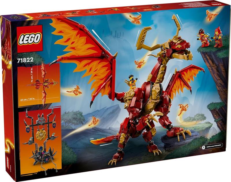 Lego Ninjago Dragão Matriz de Movimento 71822 1716 Peças - Blocos